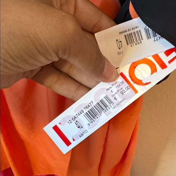 NWT Fiorucci Color block ruffle dress size small - Picture 4 of 6